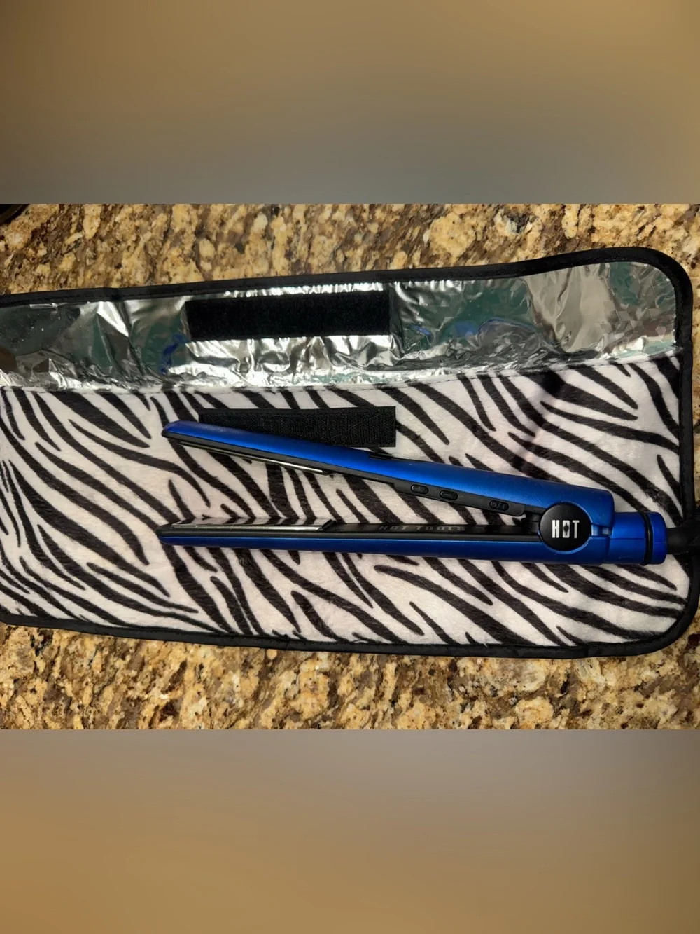 Hot Tools Blue Ceramic Flat Iron Hair Straightener
